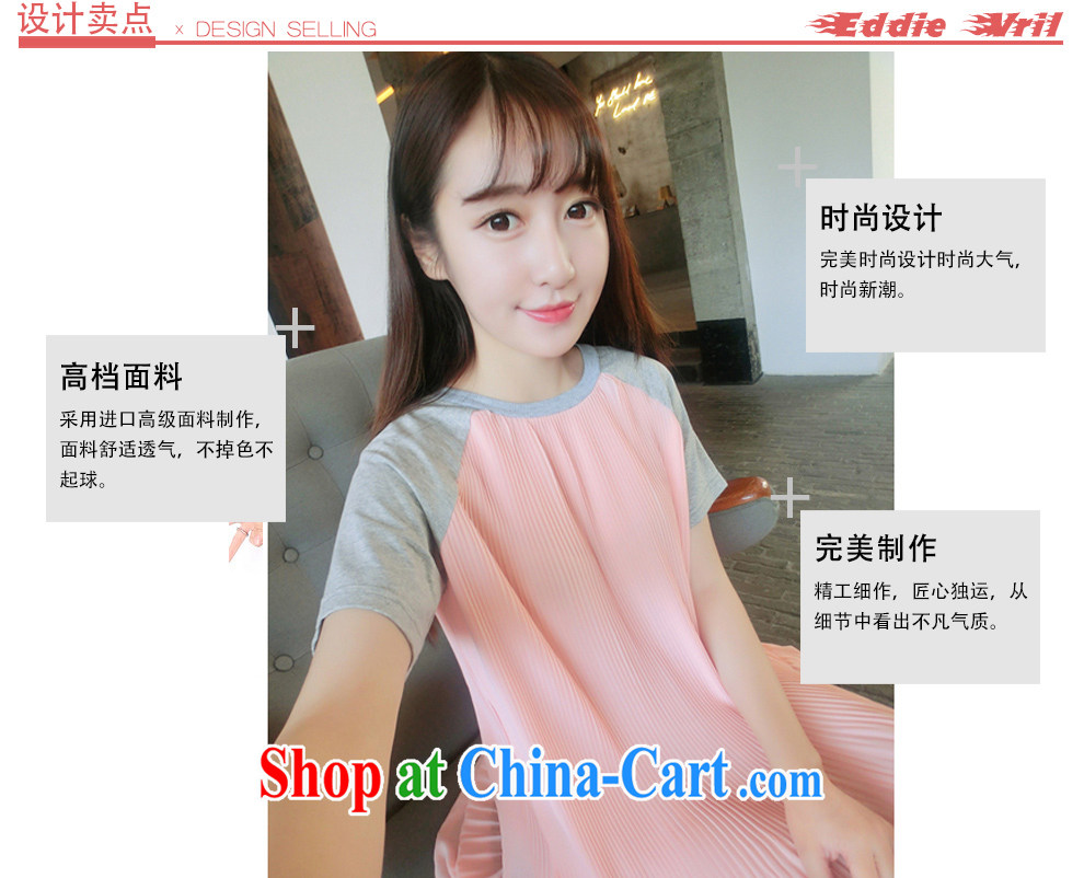 The EddieVril Code women summer 2015 new Korean version 100 hem snow woven stitching short-sleeved loose doll dress pregnant women T-shirt dresses GH 1 Image Color Code pictures, price, brand platters! Elections are good character, the national distribution, so why buy now enjoy more preferential! Health