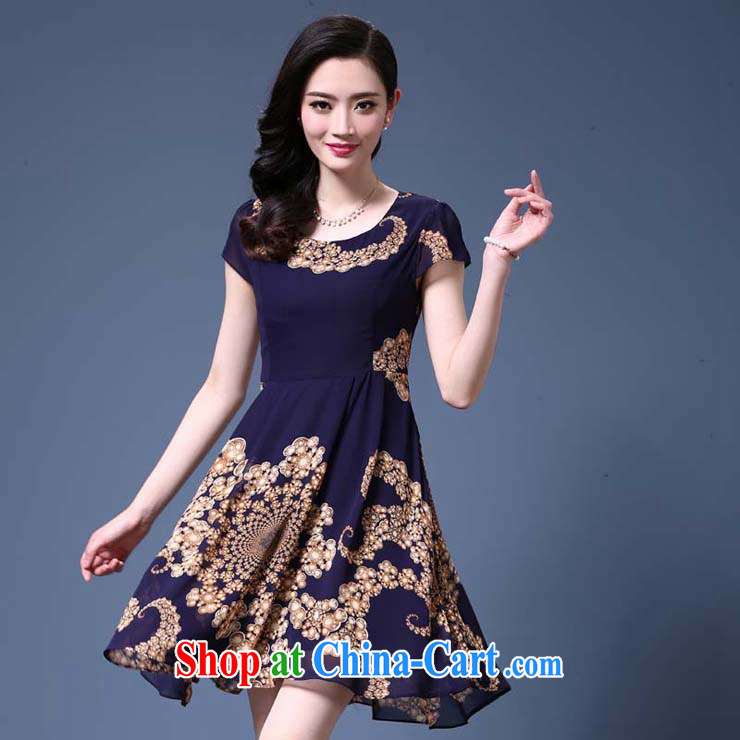 The line spend a lot, women summer 2015 new, long-neck irregular skirt swing dress 5 4209 B S Blue 4 XL pictures, price, brand platters! Elections are good character, the national distribution, so why buy now enjoy more preferential! Health