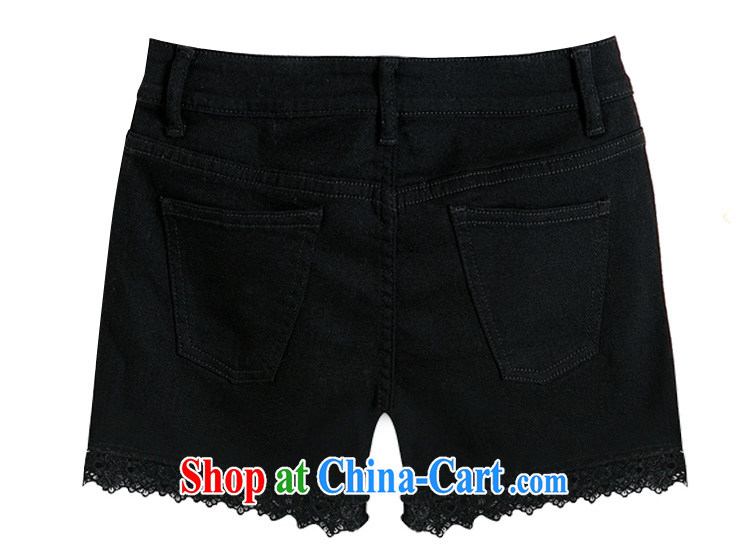 Szili and Macedonia is indeed XL 200 Jack female pants 2015 summer New MM thick sister loose video thin cotton shorts girl hot pants lace stitching 100 ground black 7 XL pictures, price, brand platters! Elections are good character, the national distribution, so why buy now enjoy more preferential! Health