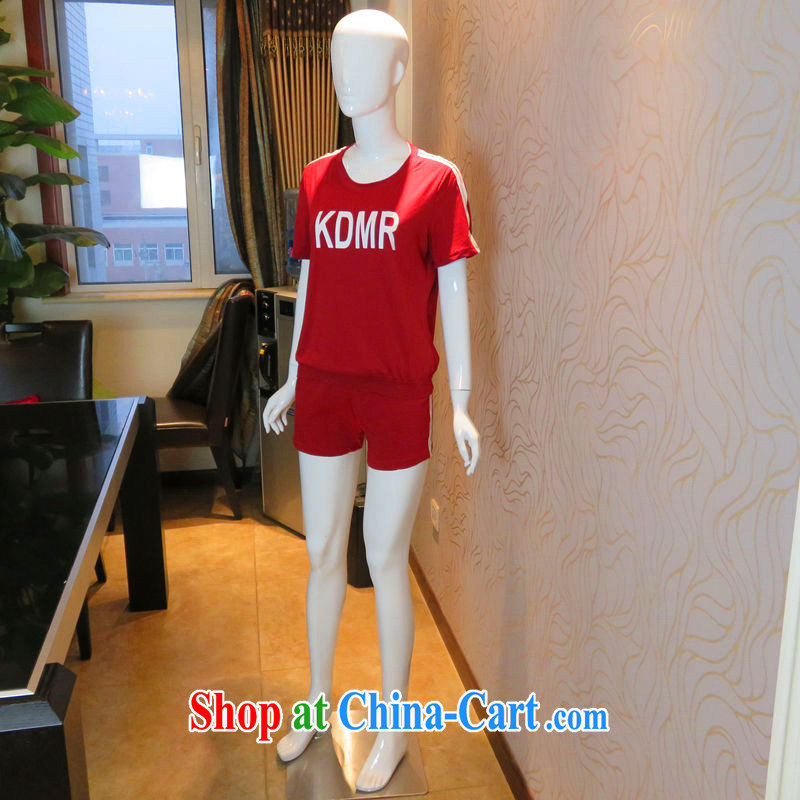 The sheep Yi Library 205 summer new larger female women kit kit trousers stylish graphics thin Sports & Leisure ultra-comfortable, Yi, female fashion Kit 1552 wine red XXXXL, sheep, library, shopping on the Internet