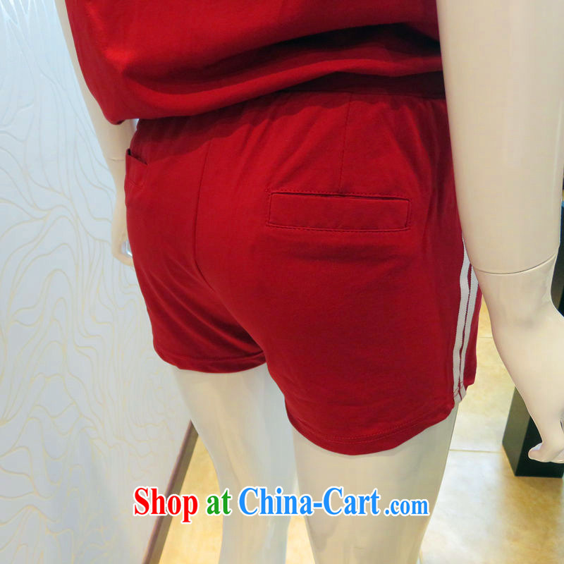 The sheep Yi Library 205 summer new larger female women kit kit trousers stylish graphics thin Sports & Leisure ultra-comfortable, Yi, female fashion Kit 1552 wine red XXXXL, sheep, library, shopping on the Internet