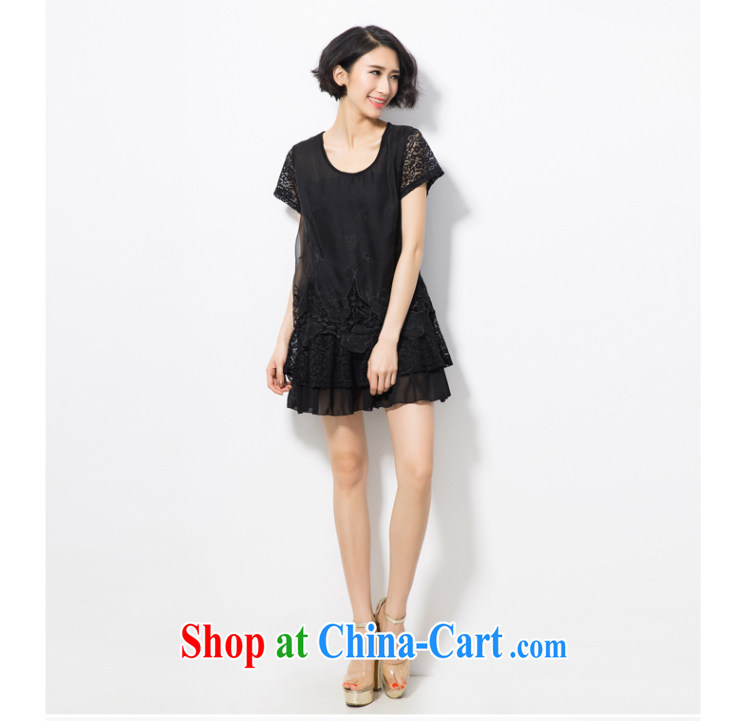 Eternal show Summer 2015 mm thick new, larger female stylish Openwork hook bud silk graphics thin dresses apricot 4 XL pictures, price, brand platters! Elections are good character, the national distribution, so why buy now enjoy more preferential! Health