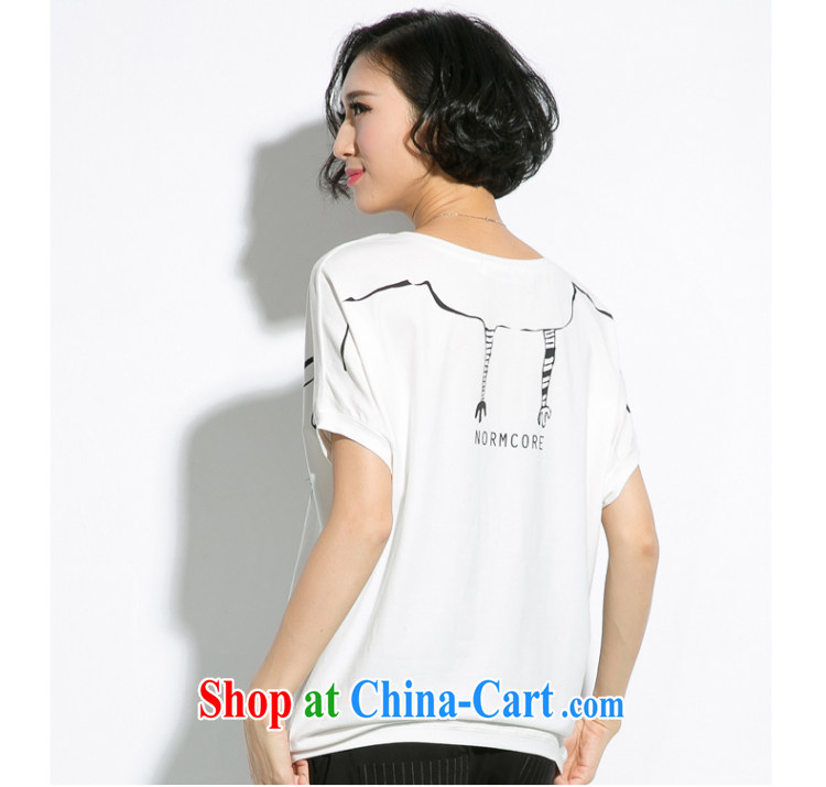 Eternal show Summer 2015 mm thick new, larger female personality owl stamp bat sleeves video thin T pension white XL pictures, price, brand platters! Elections are good character, the national distribution, so why buy now enjoy more preferential! Health