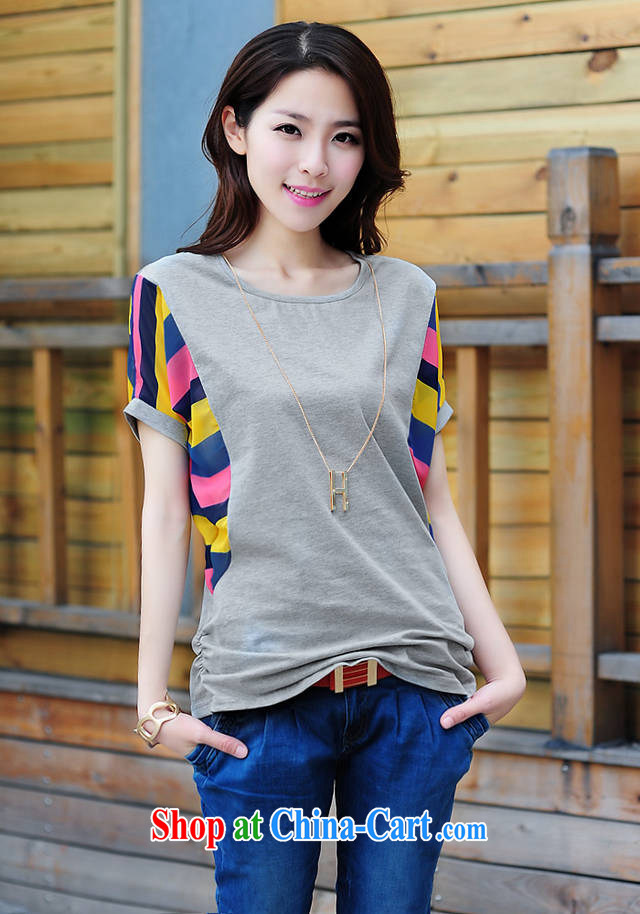 Card of 2015 in accordance with Korean summer new stylish women bat loose snow streaks woven short sleeve shirt T picture color XXXL pictures, price, brand platters! Elections are good character, the national distribution, so why buy now enjoy more preferential! Health