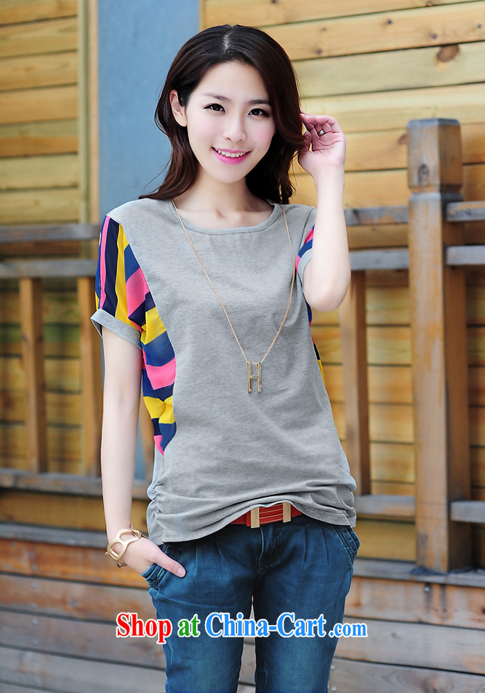 Card of 2015 in accordance with Korean summer new stylish women bat loose snow streaks woven short sleeve shirt T picture color XXXL pictures, price, brand platters! Elections are good character, the national distribution, so why buy now enjoy more preferential! Health