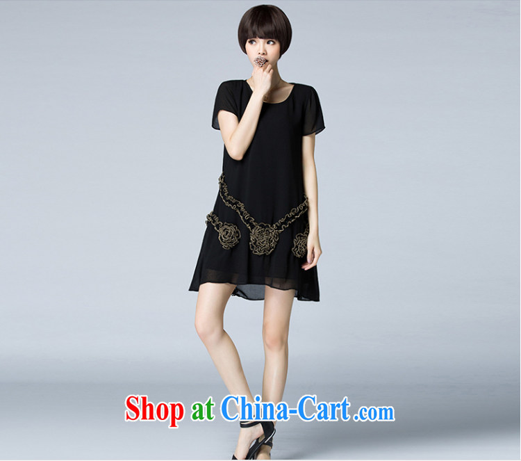 Also, the 2015 summer new European and American-style solid color Large, female style snow woven relaxed dress 5326 black XXXXL pictures, price, brand platters! Elections are good character, the national distribution, so why buy now enjoy more preferential! Health