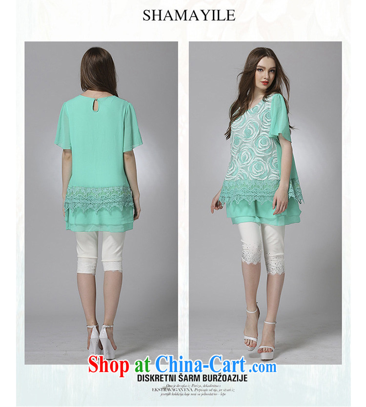 Classes, Evelyn, 2015 summer new 200 Jack thick sister King, female thick mm short-sleeve lace lace snow woven dresses B 1039 green 5 XL pictures, price, brand platters! Elections are good character, the national distribution, so why buy now enjoy more preferential! Health