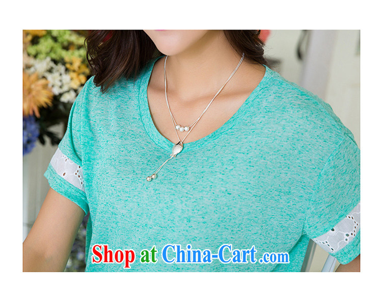 Huan Zhu Ge Ge Ge is indeed the XL female 2015 summer new thick MM-waist graphics thin knocked color stitching leisure short-sleeved T shirts women T-shirt X 5508 light green 3 XL pictures, price, brand platters! Elections are good character, the national distribution, so why buy now enjoy more preferential! Health