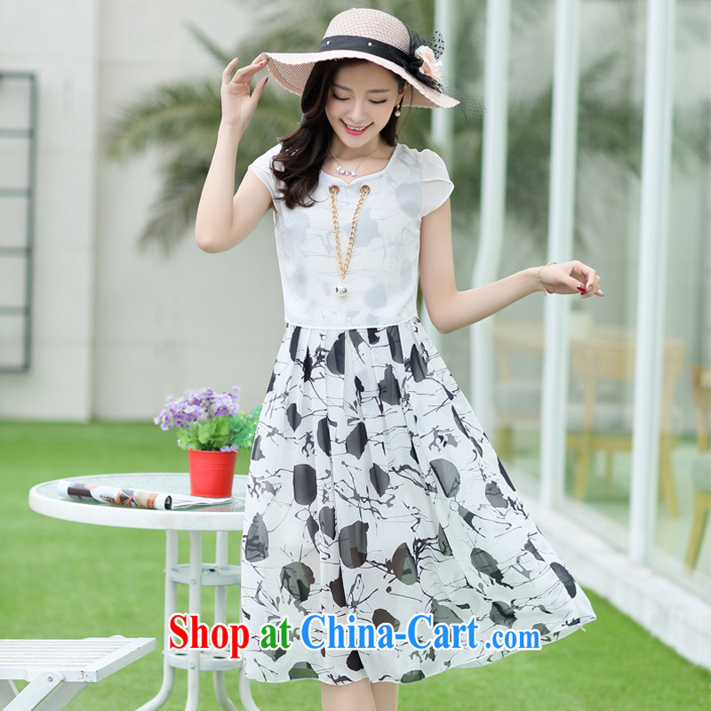 Song Meng Yin Yue XL summer New Beauty stamp the Aura is silk snow-woven dresses AS 0206 yellow 2 XL (135 - 150 ) jack, Song had Yin Yue, shopping on the Internet