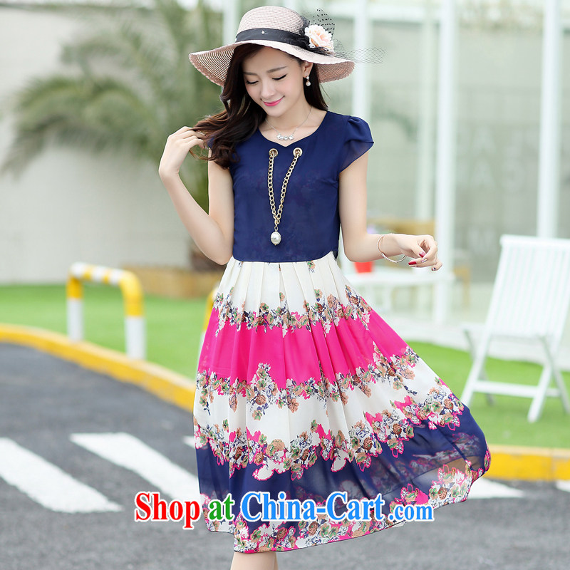 Song Meng Yin Yue XL summer New Beauty stamp the Aura is silk snow-woven dresses AS 0206 yellow 2 XL (135 - 150 ) jack, Song had Yin Yue, shopping on the Internet