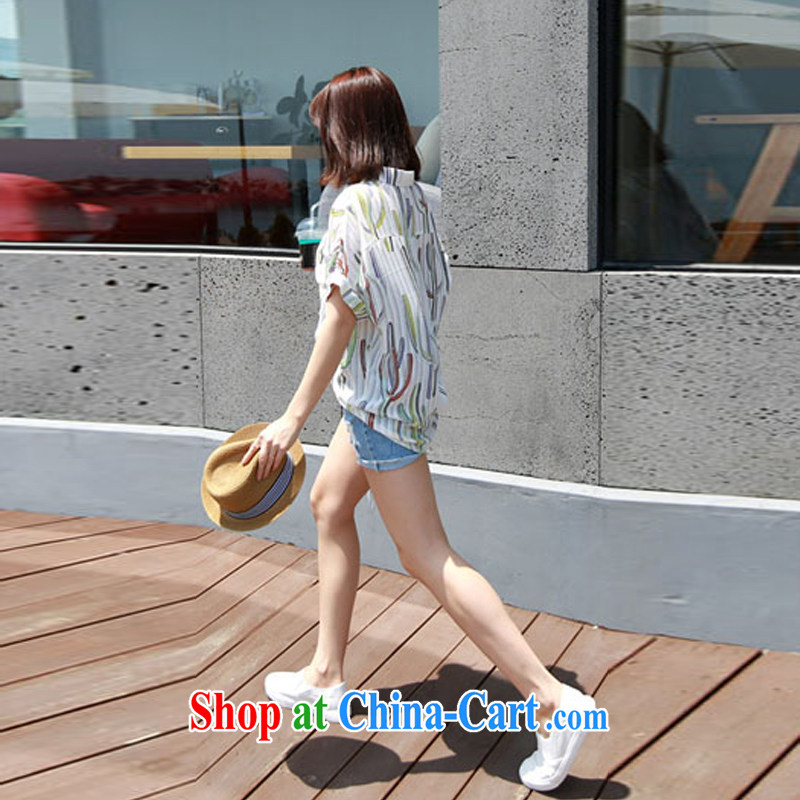 ZZ &FF 2015 larger female thick MM summer 200 in Europe and Jack stamp T-shirt with short sleeves, long, large code shirt female white XXXL (160 - 200 ) jack, ZZ &FF, shopping on the Internet