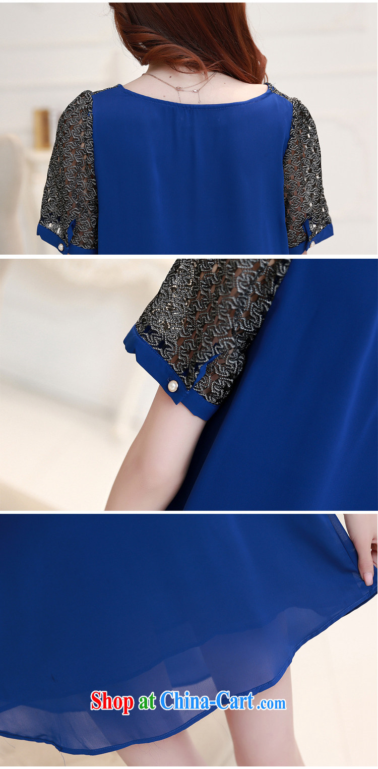 Also, the 2015 summer new Europe mm thick loose video thin lace stitching snow woven large code dress 1258 blue XXXXL pictures, price, brand platters! Elections are good character, the national distribution, so why buy now enjoy more preferential! Health