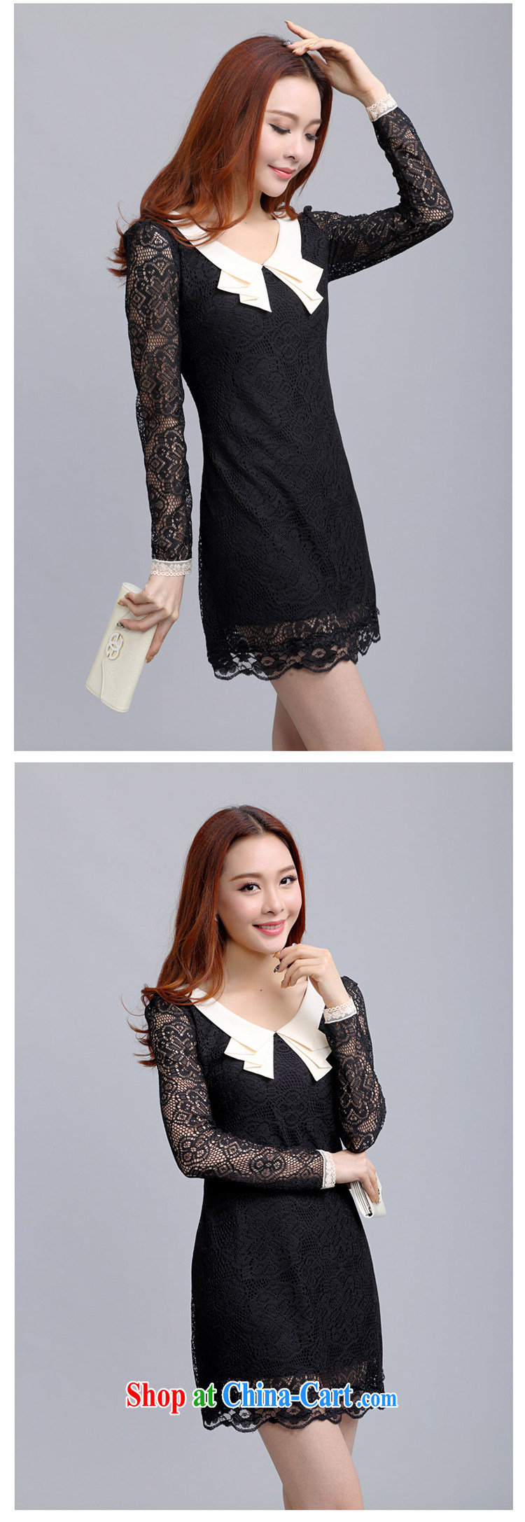 Also, the 2015 summer new, larger female graphics thin doll collar lace solid base snow woven dresses 583 black XXXL pictures, price, brand platters! Elections are good character, the national distribution, so why buy now enjoy more preferential! Health