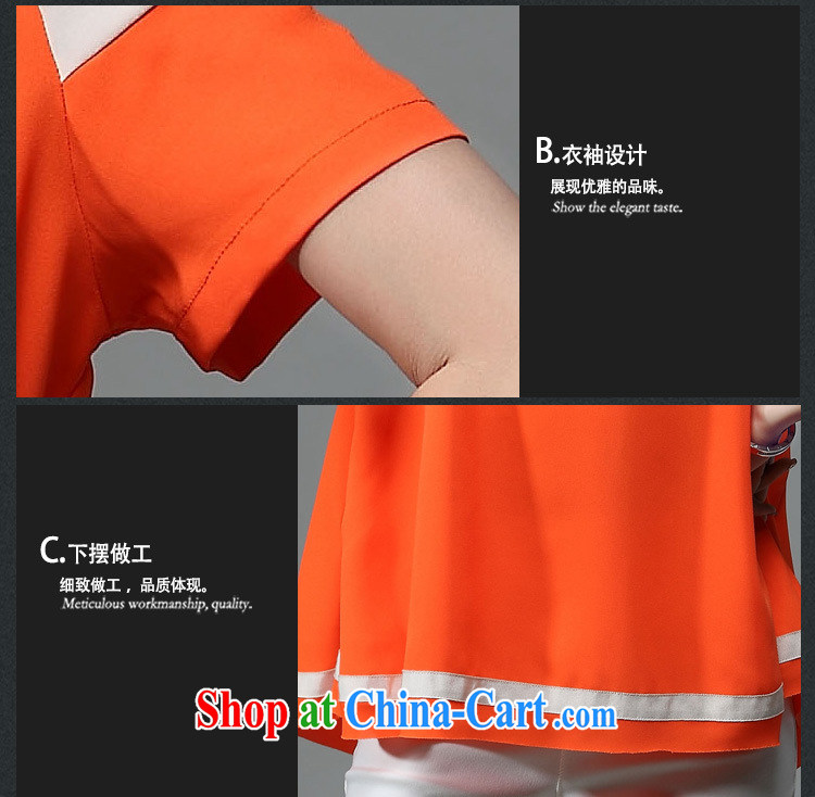 Morning would be the fat XL female 2015 summer new Korean style hit color snow woven A is short-sleeved shirt T mm thick loose video thin knocked color stitching snow woven shirts black 4XL pictures, price, brand platters! Elections are good character, the national distribution, so why buy now enjoy more preferential! Health