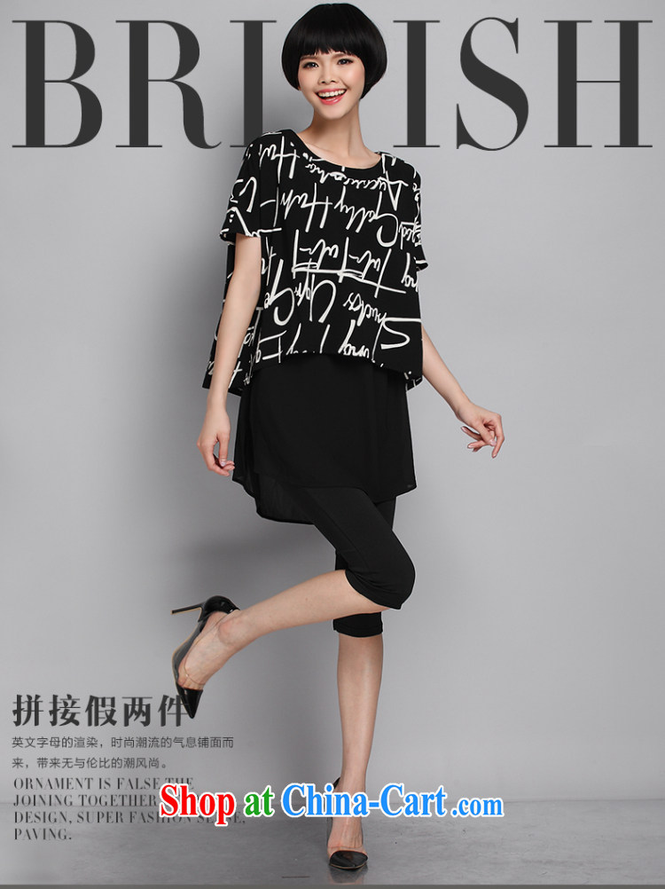 Also, the 2015 summer new, larger female expertise in mm long two-piece with a short-sleeved snow woven relaxed T pension women 6102 black XXXXXL pictures, price, brand platters! Elections are good character, the national distribution, so why buy now enjoy more preferential! Health