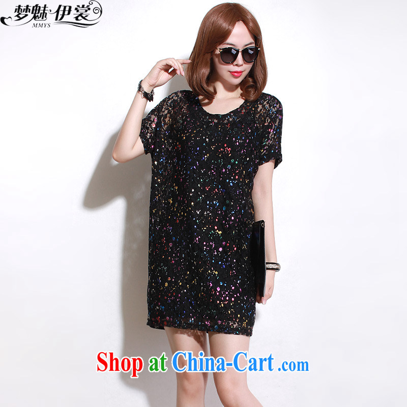 Director of the Advisory Committee summer is the XL women mm thick loose video thin, long, Openwork fluoro short sleeve lace a black skirt _single layer_ loose all code