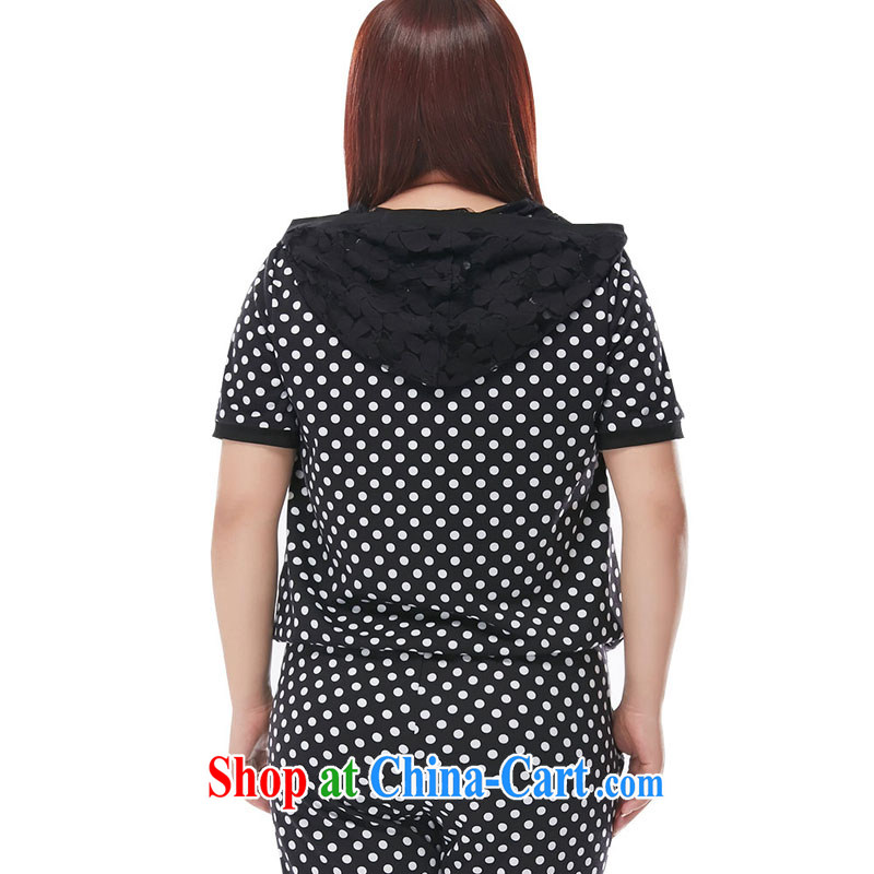 MsShe XL ladies' 2015 new summer wear thick MM campaign kit two kits 7 pants 4605 black and white dots 2 XL, Susan Carroll, Ms Elsie Leung Chow (MSSHE), shopping on the Internet