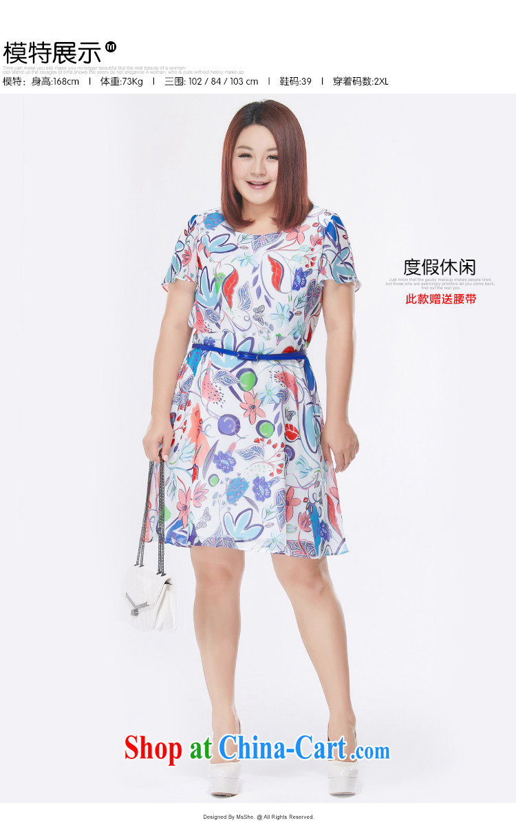 MSSHE XL girls 2015 new summer thick sister stamp snow woven dresses short-sleeved 4776 suit 3 XL pictures, price, brand platters! Elections are good character, the national distribution, so why buy now enjoy more preferential! Health