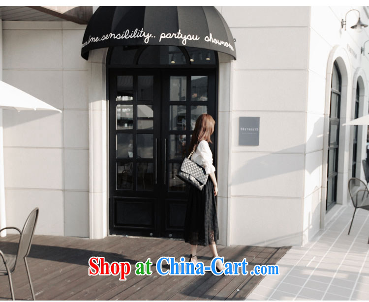 The sea 2015 summer new cultivating thick MM XL female Two-piece dresses black-and-white shirt T-shirt Openwork long skirt waist dress with 555 White, Black, XXXL for 140 - 160 Jack pictures, price, brand platters! Elections are good character, the national distribution, so why buy now enjoy more preferential! Health