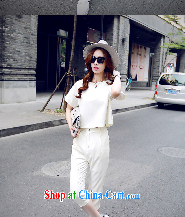 The Yan, Jacob 2015 summer leisure Two Piece Set with 7 T-shirt pants Kit 1681 white S pictures, price, brand platters! Elections are good character, the national distribution, so why buy now enjoy more preferential! Health