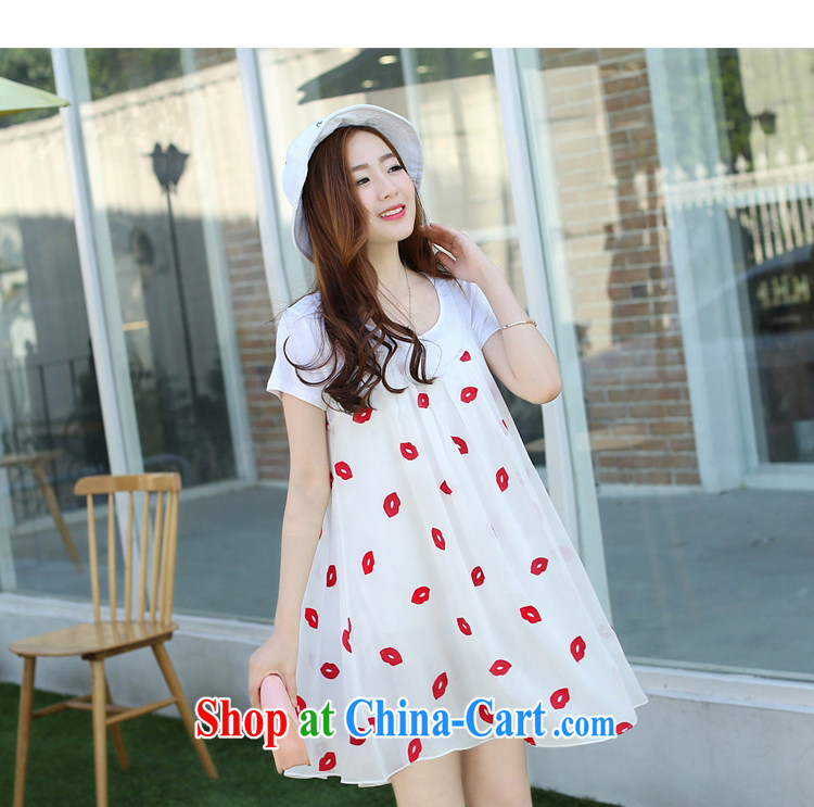 Yu, 2015 summer edition won the Code women pregnant women snow woven shirts, long, pregnant women dresses 4017 white red lips XL large a code pictures, price, brand platters! Elections are good character, the national distribution, so why buy now enjoy more preferential! Health