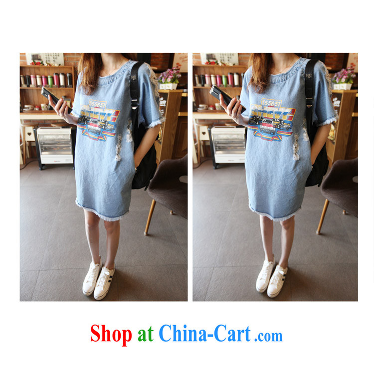 ZZ &FF summer 2015 new, larger female thick MM summer 200 jack, long denim dress shirt girl picture color XXXL (165 - 200 ) jack pictures, price, brand platters! Elections are good character, the national distribution, so why buy now enjoy more preferential! Health