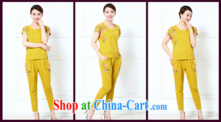 T-shirt + pants older female Summer Package the middle-aged, Mom loaded summer two-piece with older persons cotton T shirts sport and leisure package green XXXL pictures, price, brand platters! Elections are good character, the national distribution, so why buy now enjoy more preferential! Health