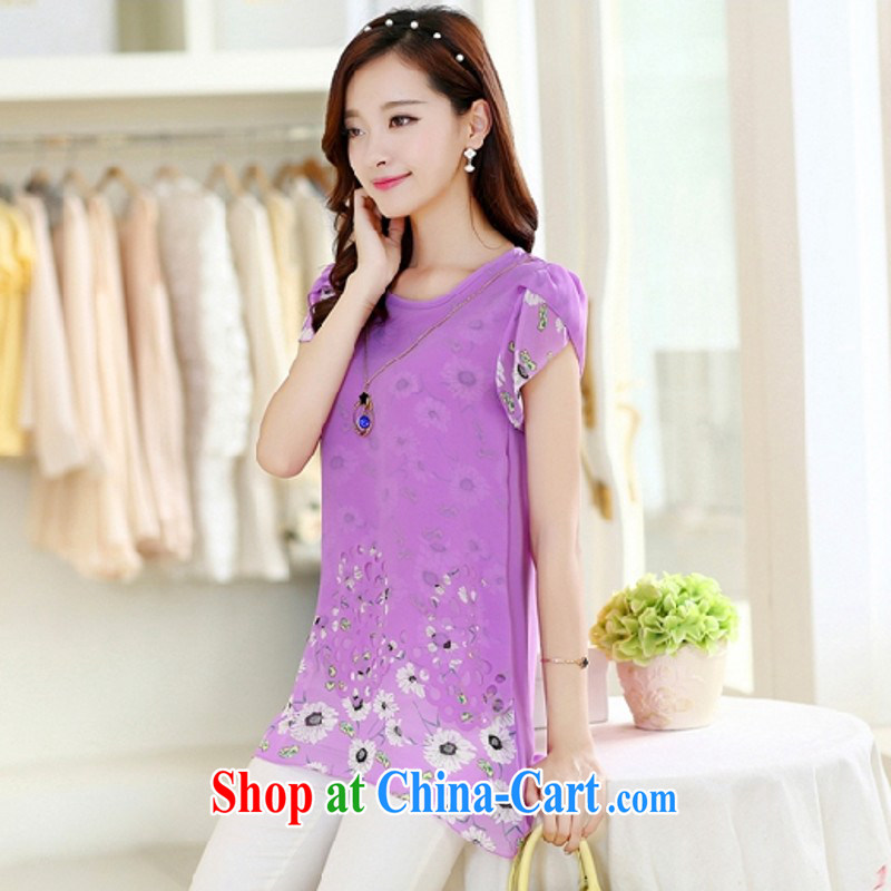 Ms Elsie Leung, politically 2015 new European site cool short-sleeved large, loose stamp snow woven shirts pink. M, poetry, political, and shopping on the Internet