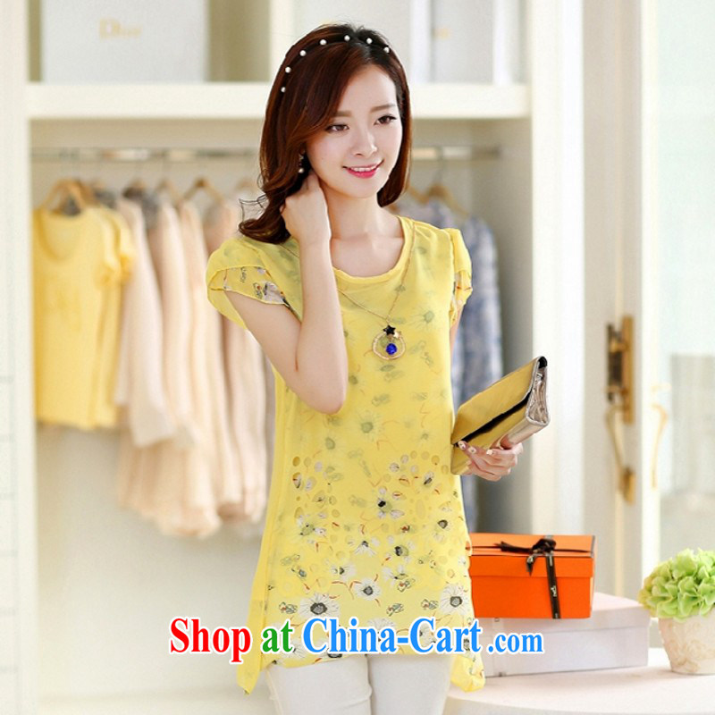 Ms Elsie Leung, politically 2015 new European site cool short-sleeved large, loose stamp snow woven shirts pink. M, poetry, political, and shopping on the Internet
