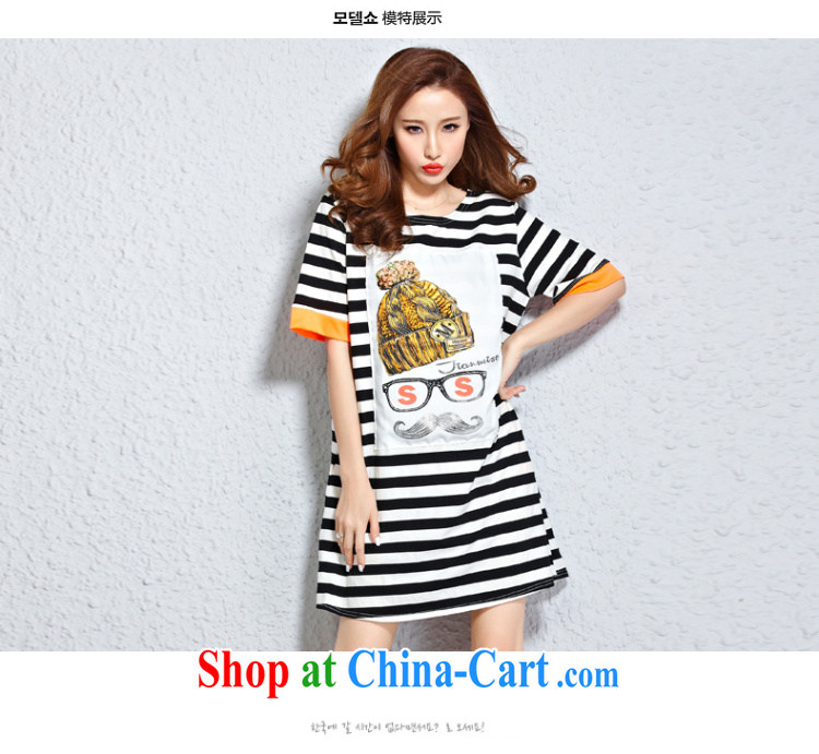 National Code 2015 summer new black-and-white striped stitching cute Uncle Sam on the loose round-collar T pension TW 2503 black-and-white bars are code pictures, price, brand platters! Elections are good character, the national distribution, so why buy now enjoy more preferential! Health