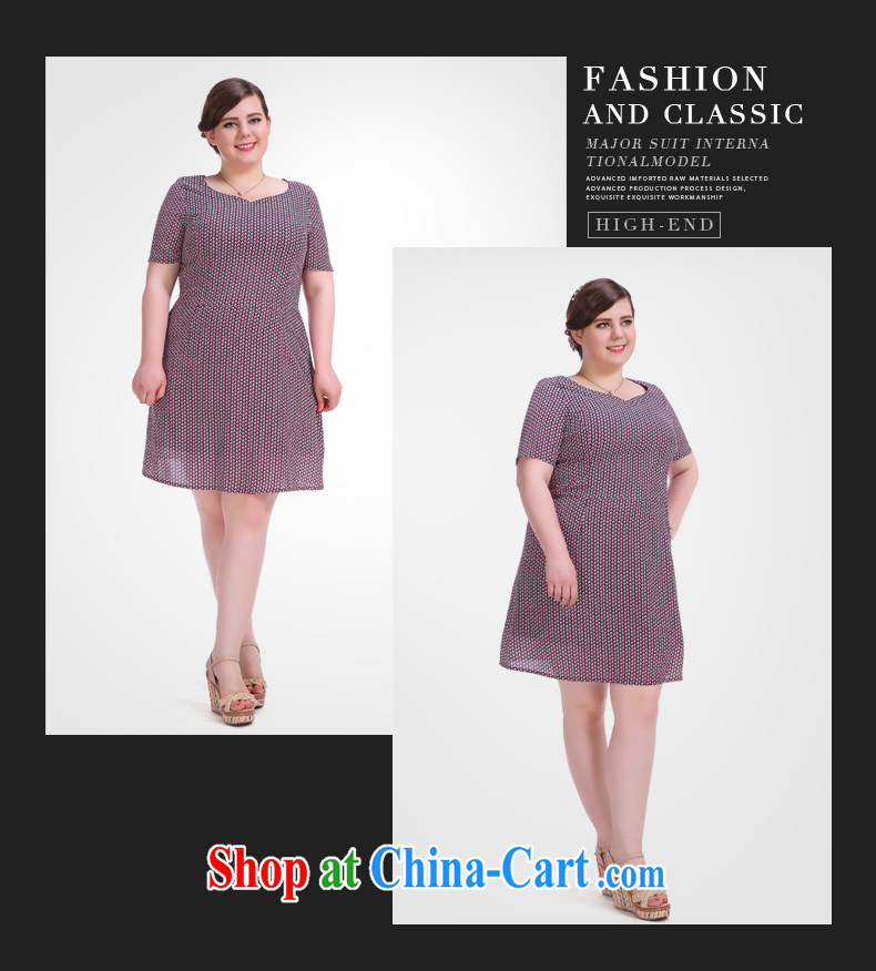 2015 thick sister summer, new American and European high-end large, female and indeed increase stamp duty dresses picture color the code XL (pre-sale in 30 days shipping) pictures, price, brand platters! Elections are good character, the national distribution, so why buy now enjoy more preferential! Health