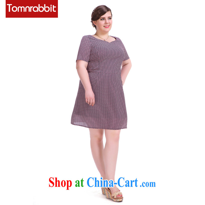 2015 thick sister summer, new American and European high-end large, female and indeed increase stamp duty dresses picture color the code XL (pre-sale 30 days Shipment), Tomnrabbit, shopping on the Internet