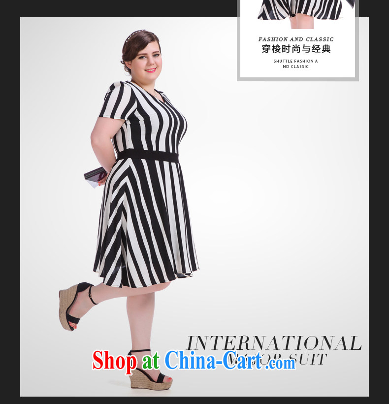 European high-end large Code women summer 2015 new emphasis on cultivating mm video thin vertical stripes dresses picture color the code XL (pre-sale 30 day shipping) pictures, price, brand platters! Elections are good character, the national distribution, so why buy now enjoy more preferential! Health