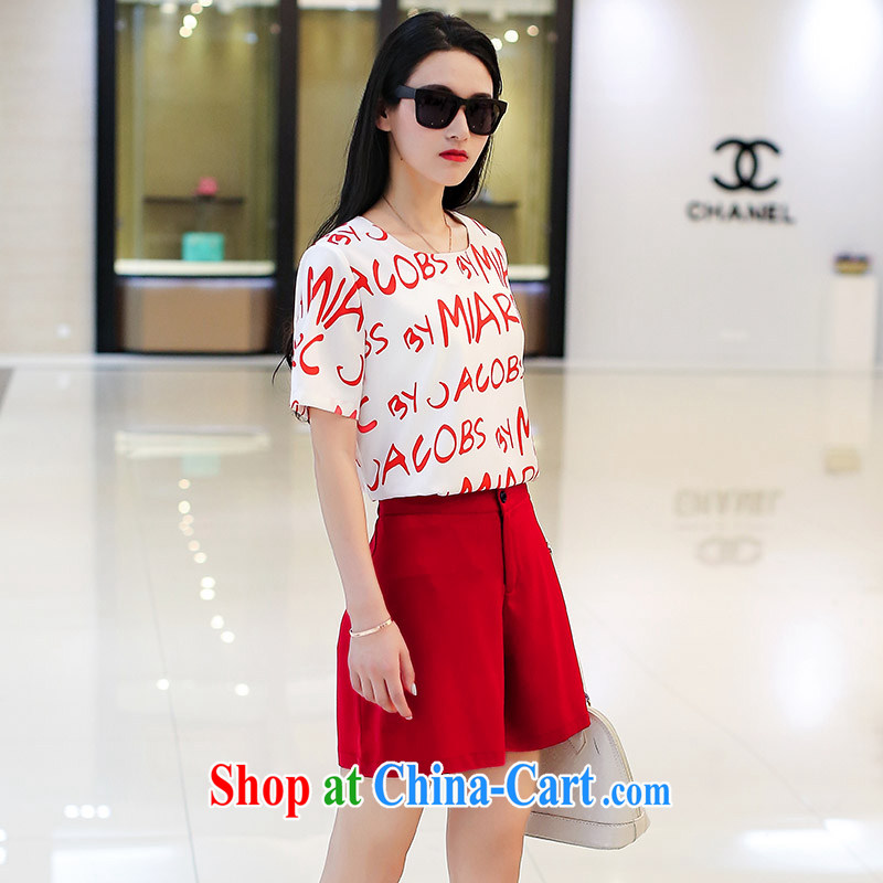 1000 field and the United States The United States and Europe and stylish and is indeed increasing, female loose stamp snow woven shirts, summer new two-piece picture color 3XL 145 - 165 jack, 1000 field and the United States, and, shopping on the Internet