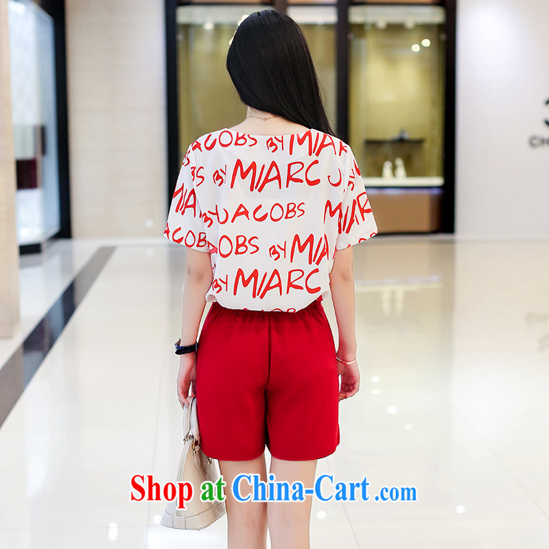 1000 field and the United States The United States and Europe and stylish and is indeed increasing, female loose stamp snow woven shirts, summer new two-piece picture color 3XL 145 - 165 jack, 1000 field and the United States, and, shopping on the Internet