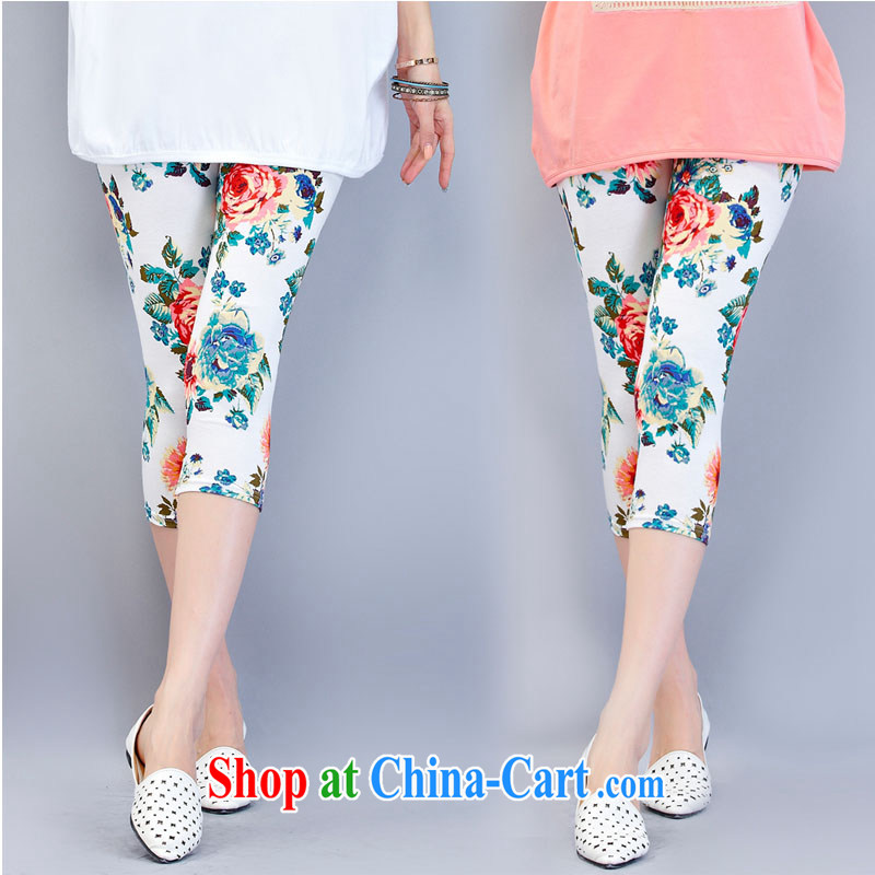 o Ya-ting 2015 New, and indeed increase, female summer thick mm video thin solid 7 pants, high-elastic pants white stamp duty trousers 3XL, O Ya-ting (aoyating), online shopping