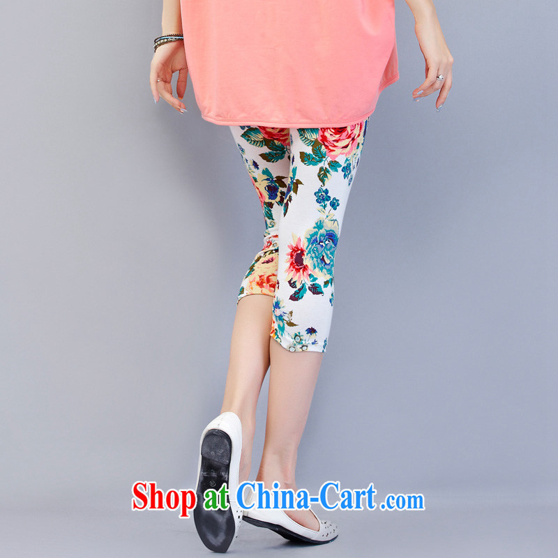 o Ya-ting 2015 New, and indeed increase, female summer thick mm video thin solid 7 pants, high-elastic pants white stamp duty trousers 3XL, O Ya-ting (aoyating), online shopping