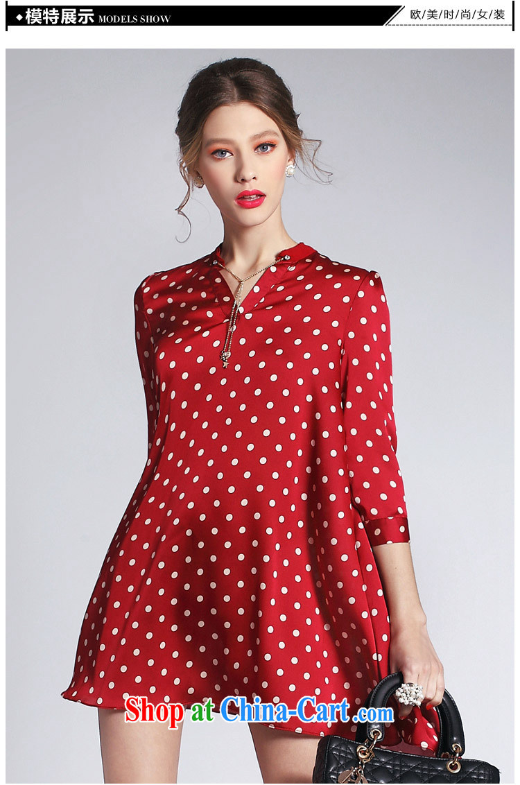 The Hee-Europe summer 2015 new women short before long after Stars stamp relaxed, XL girls dresses red wave point XL 7 days no reason returned pictures, price, brand platters! Elections are good character, the national distribution, so why buy now enjoy more preferential! Health