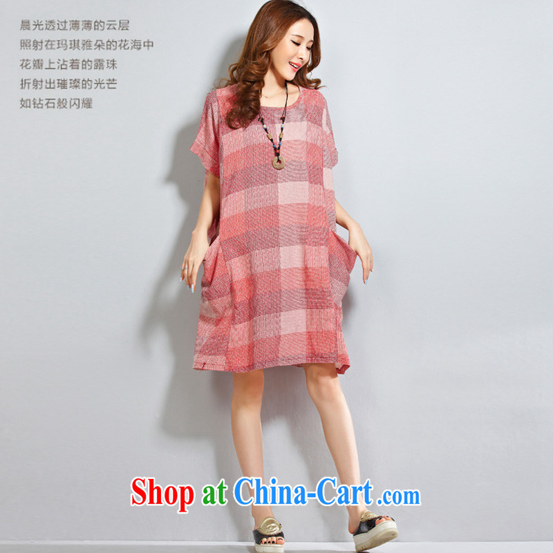 o Ya-ting 2015 New, and indeed increase, female summer thick girls with graphics thin cotton the dresses red L recommendations 160 jack - 240 jack