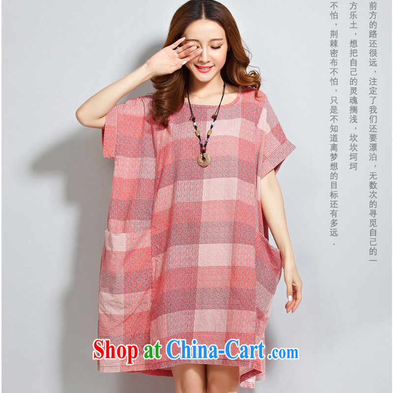 o Ya-ting 2015 New, and indeed increase, female summer fat, female video thin cotton the dresses red L recommended that 160 jack - 240 jack, O Ya-ting (aoyating), online shopping