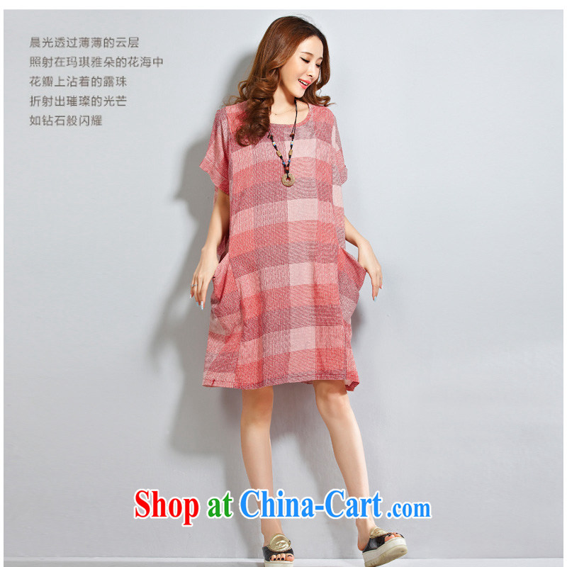 o Ya-ting 2015 New, and indeed increase, female summer fat, female video thin cotton the dresses red L recommended that 160 jack - 240 jack, O Ya-ting (aoyating), online shopping