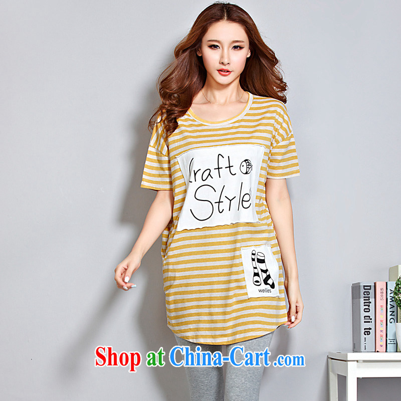 o Ya-ting 2015 New, and indeed increase, female fat mm video thin cotton short-sleeved sport shirt T female yellow King are Code recommends that you 100 - 180 jack, O Ya-ting (aoyating), online shopping