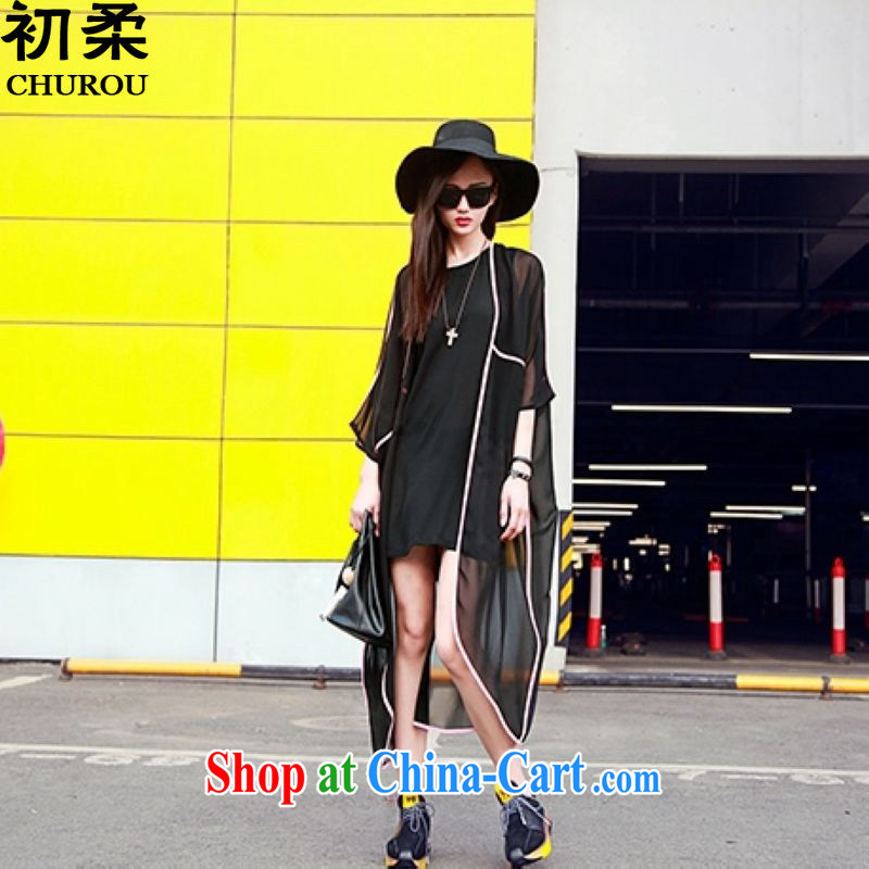 Flexible early summer 2015 the code female Ruili quality European-style personality The Netherlands 7 snow cuff woven is not rule jacket sunscreen shirts 200 jack can be seen wearing black are code