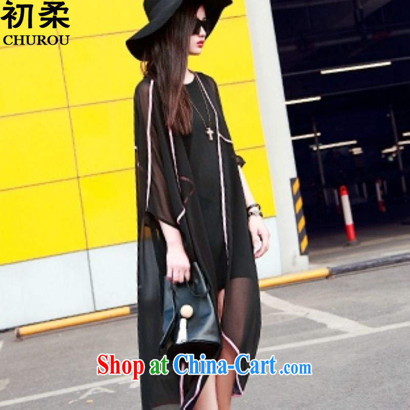 Flexible early summer 2015 the code female Ruili quality European-style personalized on T-shirt 7 snow cuff woven not rule jacket sunscreen shirts 200 jack can be seen wearing a black, code, the first Sophie (CHUROU), shopping on the Internet