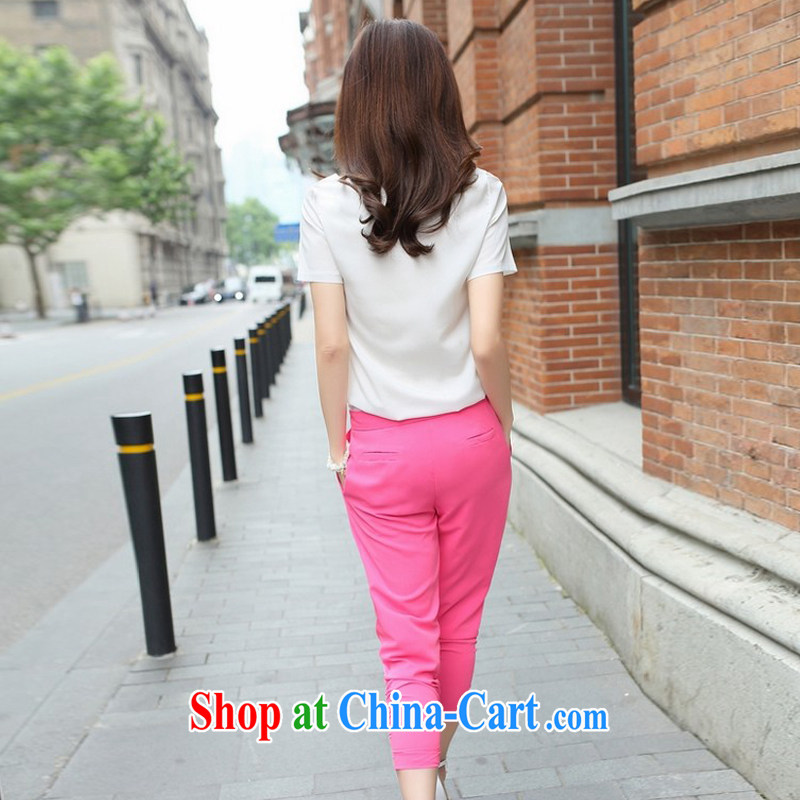 Van Gogh, ballet summer 2015 new larger female thick mm short-sleeve shirt T female and indeed intensify 7 pants Leisure package of red XXXL, Van Gogh the buds (FANYILEI), shopping on the Internet