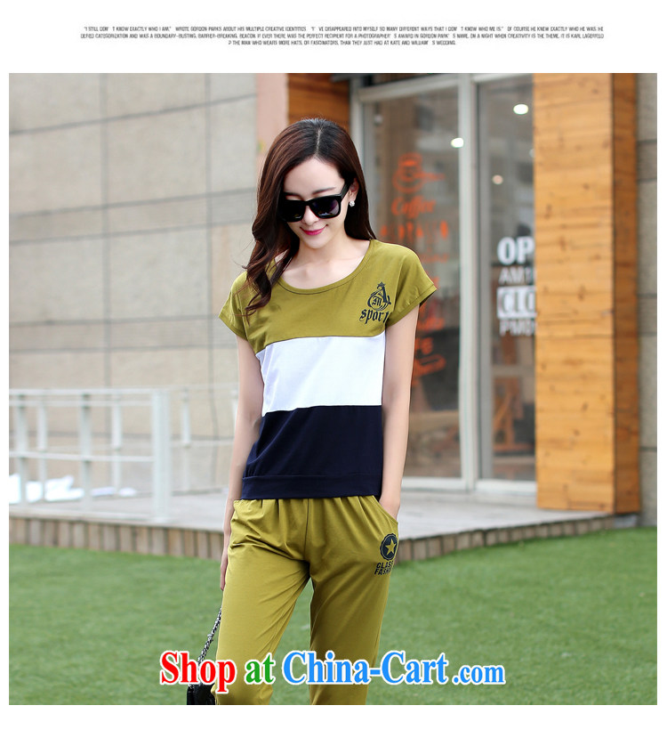 crystal, pure cotton short-sleeved T pension campaign kit women summer leisure package on 2015 mm larger female Two-piece army green XXL pictures, price, brand platters! Elections are good character, the national distribution, so why buy now enjoy more preferential! Health