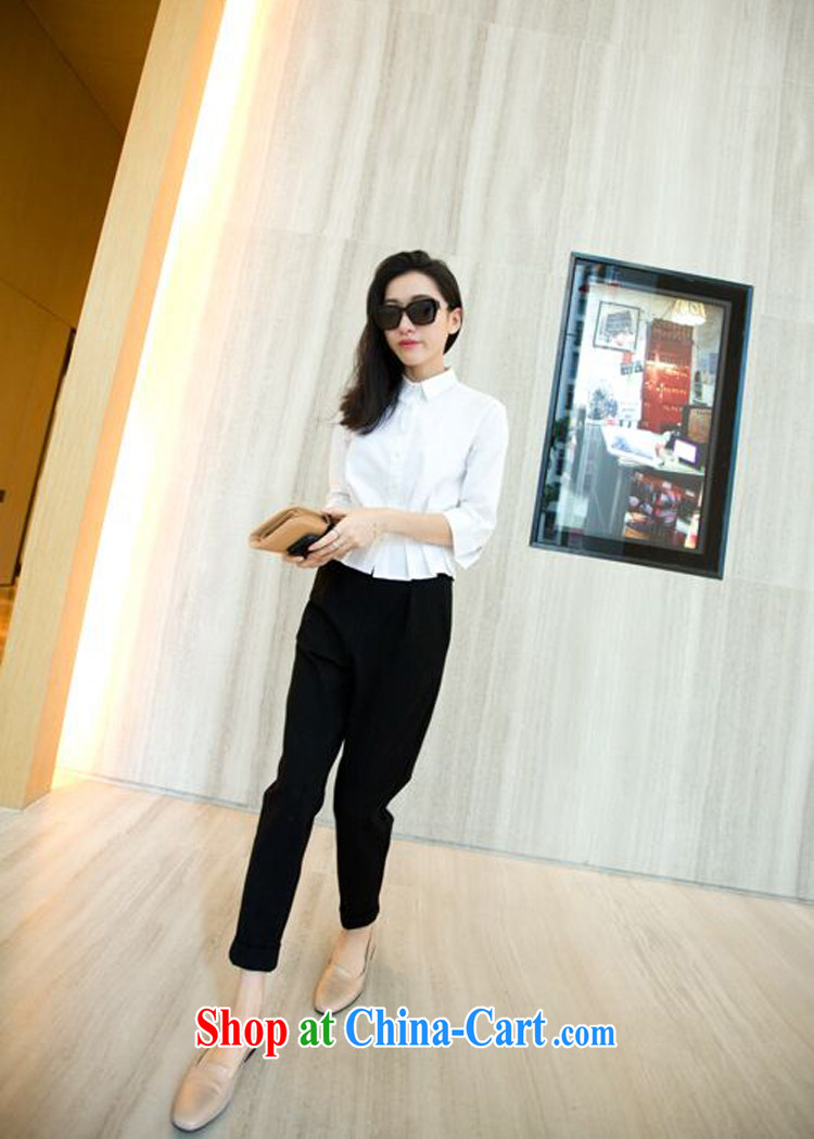 Mr MAK, Exchange 2015 summer new castor 9 pants Korean version of the greater code female thick sister beauty graphics thin suits, pants 9017 black XXL pictures, price, brand platters! Elections are good character, the national distribution, so why buy now enjoy more preferential! Health