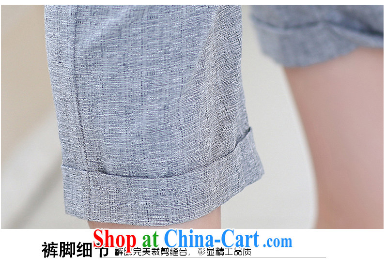 Women mirror 2015 short-sleeve girls cotton ma Two-piece 7, the pants #N 6392 gray XXL pictures, price, brand platters! Elections are good character, the national distribution, so why buy now enjoy more preferential! Health