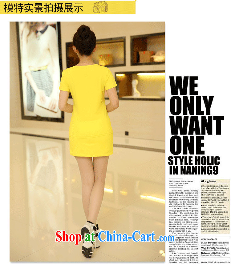 2015 new product is indeed the XL female new summer relaxed thick mm video thin short sleeved shirt T leisure shorts skirt girl students stylish lounge shorts Kit yellow 4 XL recommendations 170 - 190 Jack pictures, price, brand platters! Elections are good character, the national distribution, so why buy now enjoy more preferential! Health