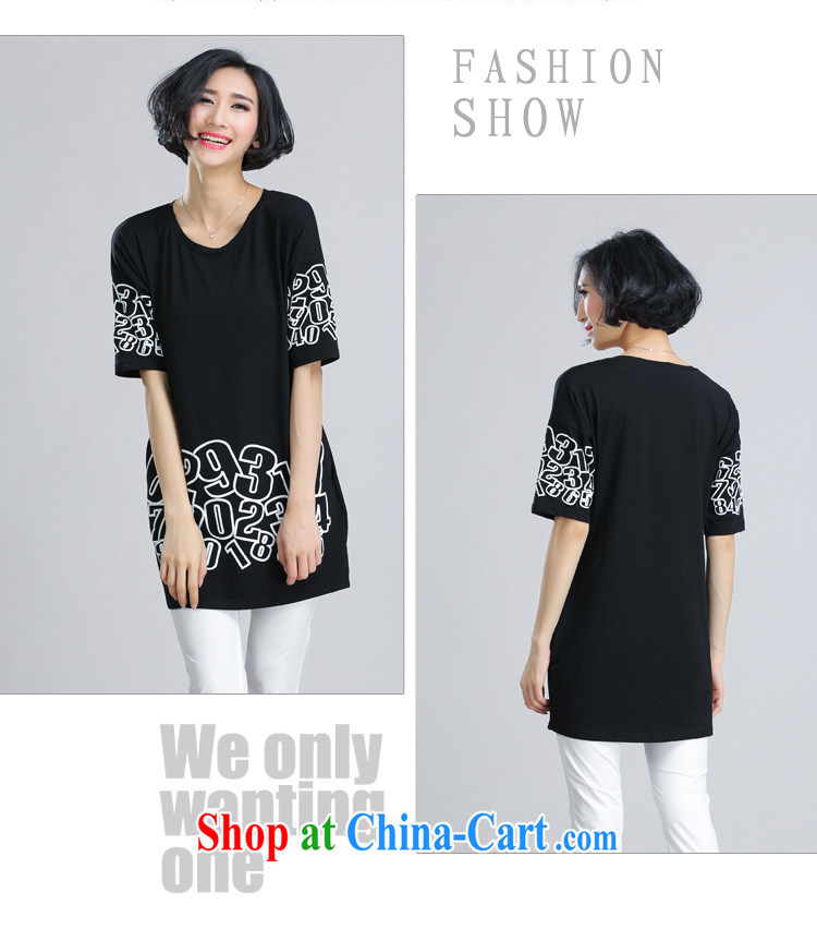 Also, the 2015 summer NEW GRAPHICS thin with thick mm letter the code stamp short-sleeved, long T pension women 6099 black XXXXL pictures, price, brand platters! Elections are good character, the national distribution, so why buy now enjoy more preferential! Health